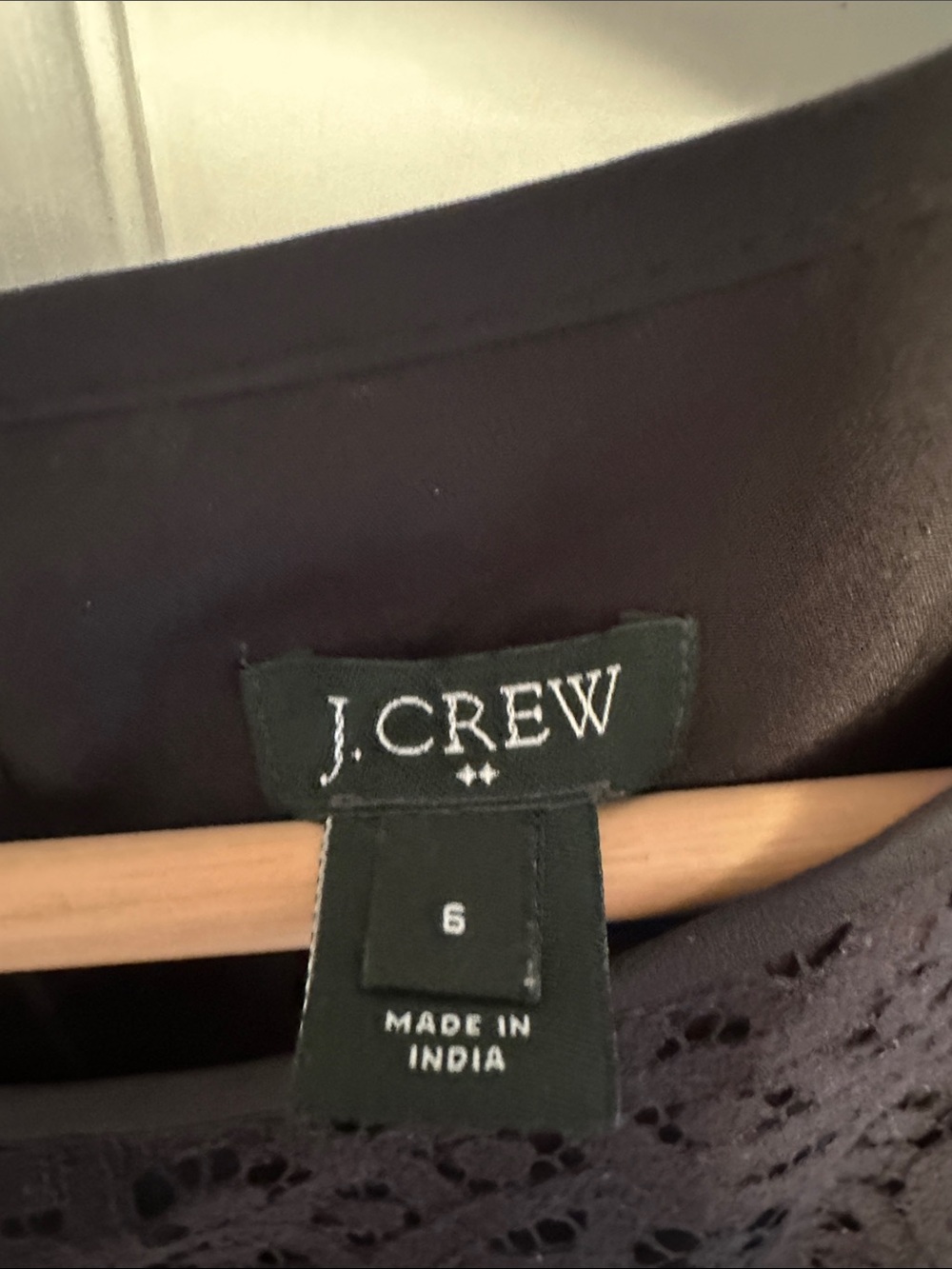 J. Crew Factory Black Lace Blouse View 3